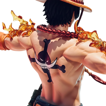 Fire Fist Ace Figurine, CrossFire Pose - LED Base, 28cm/11in