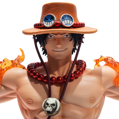 Fire Fist Ace Figurine, CrossFire Pose - LED Base, 28cm/11in