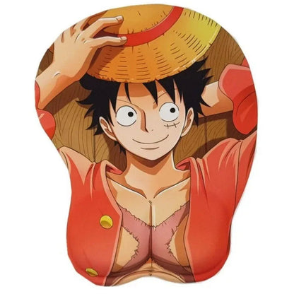 One Piece 3D Wrist Support Mouse Pad (7+ Characters Available)