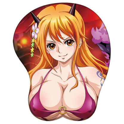 One Piece 3D Wrist Support Mouse Pad (7+ Characters Available)