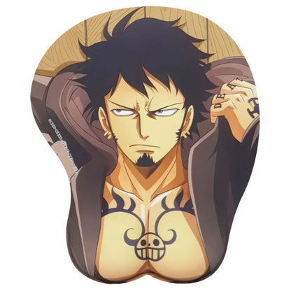 One Piece 3D Wrist Support Mouse Pad (7+ Characters Available)