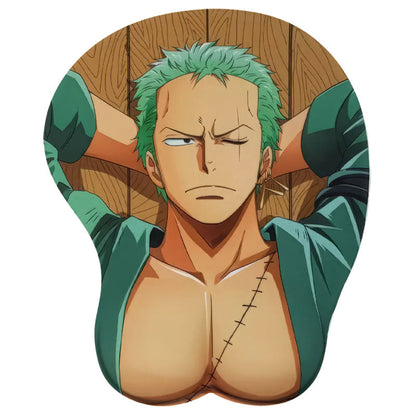 One Piece 3D Wrist Support Mouse Pad (7+ Characters Available)