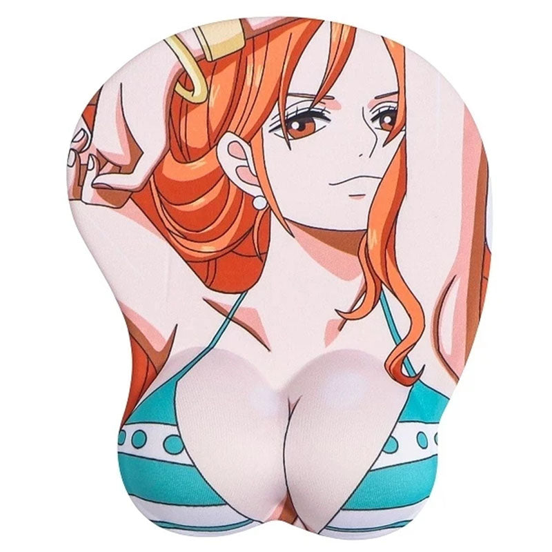 One Piece 3D Wrist Support Mouse Pad (7+ Characters Available)